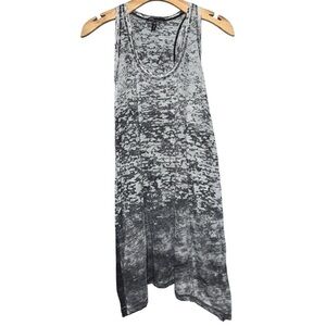 Vince Bergdorf Goodman Women’s Sz XS White Black Vintage Burnout Racerback Tunic